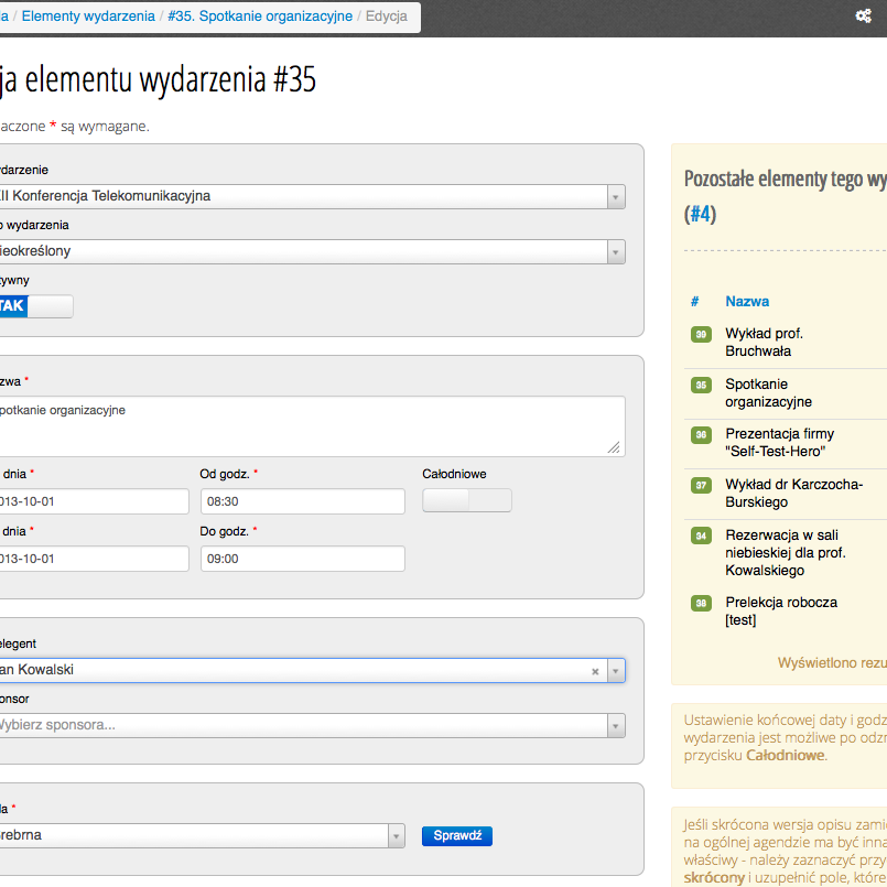 Wygodny formularz wprowadzania danych z walidacjami i podglądem